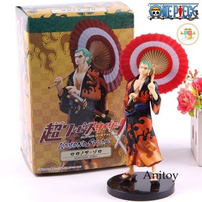 One Piece figure model kimono Ronoa Zoro โมเดลวันพีช ฟิกเกอร์ วันพีช โมเดล โซโล กิโมโน ของเล่น ของสะสม ของขวัญ การ์ตูน อนิเมะ 🇨🇳