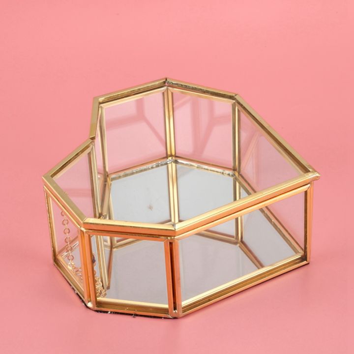 2-pcs-geometric-glass-jewelry-box-glass-ring-box-exquisite-unique-wedding-jewelry-box-square-amp-flip-love-heart-shaped