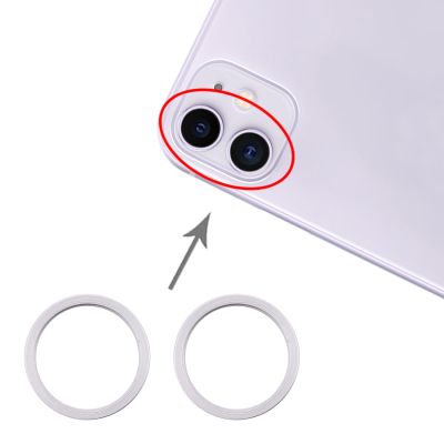 2ชิ้นกล้องด้านหลังเลนส์แก้วโลหะป้องกันห่วงแหวนสำหรับ iPhone 11