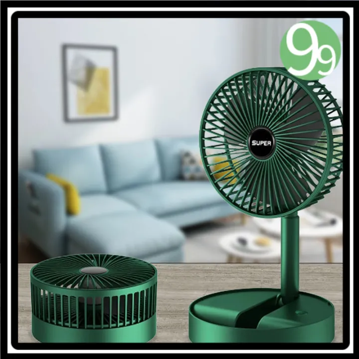 99P Rechargeable Fan Electric Small Folding Fan with USB Charging Desk ...