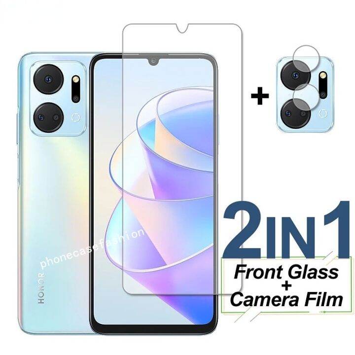 สำหรับ-honor-x7a-ฟิล์มกระจกเทมเปอร์4g-ฟิล์มป้องกันหน้าจอแบบใสฟิล์มกระจกด้านหลังเลนส์คลุมทั้งหมดป้องกันกล้อง