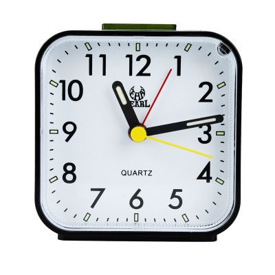 Silent Alarm Clocks Bedside Non Ticking Battery Powered Table Clocks Luminous Large Display Snooze Light Function
