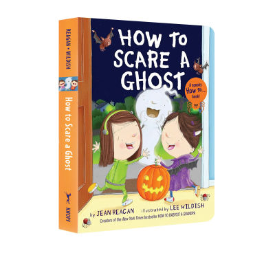 How to scare a ghost paperboard Book How to series picture books Halloween picture books childrens Enlightenment stories