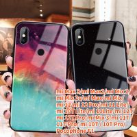 เคสกระจกสำหรับ Xiaomi RTY Max 2 Xiaomi Max 3 Xiaomi Mix 3 Xiaomi Mix 2 Mi 12 Xiaomi 12 Pro Mi 11T Mi 11T Pro Mi 10T Pro Mi 10T Pro Mi 10T Lite Mi 10T Lite Mi เคส F1 11Lite Pocophone หรูหราอวกาศกันชนกระจกเทมเปอร์ป้องกันเคสโทรศัพท์บาง