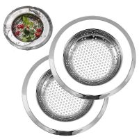 ✟ Stainless Steel Strainer Sink Sewer Floor Drain Filter Bathroom Hair Catcher Drain Hole Filter Floor Drains Kitchen Sink Sieve