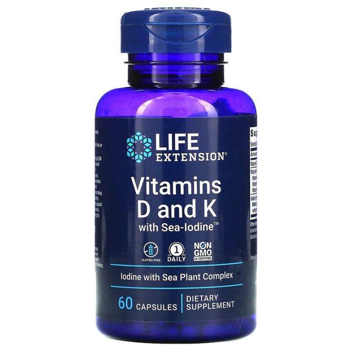 Vitamins D and K with SeaIodine, 60 Capsules Lazada PH
