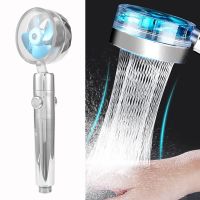 Pressure Fan Shower Heads - Turbo Propeller Driven Shower Head - Easy Install Handheld Turbocharged Shower Head