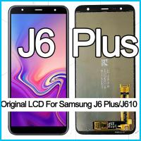 J6จอ LCD สำหรับ Samsung Galaxy เดิม6.0 + J610F J610 J610FN ดิสเพลย์หน้าจอ LCD อะไหล่ซัมซุง J6บวกกับหน้าจอแสดงผล