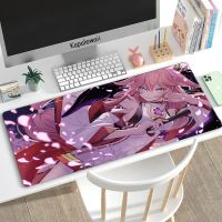 Genshin Impact Mousepad Gaming Mouse Pad Large Mousemats Computer Office Desk Mat Anti Slip Carpet Soft PC Mouse Mats 900x400mm