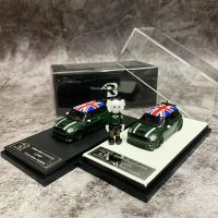 BSC รถรุ่น1:64 MINI Cooper LBWK อัลลอยด์ตายเคลือบสีเขียวแบบสหรัฐอเมริกา