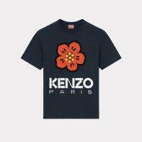 Kenzorombkenzo เสื้อดอกไม้ประดับตกแต่งบ้านคู่ผ้าฝ้ายพิมพ์คอกลมลายดอกไม้,เสื้อคู่แขนสั้นผู้ชายและผู้หญิง