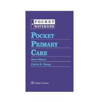 Pocket Primary Care , 3ed - ISBN : 9781975183585 - Meditext