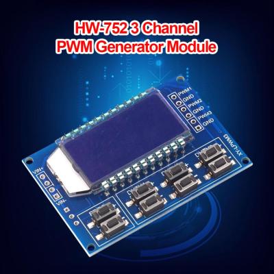 PWM 3-CH HW-752,ความถี่พัลส์ปรับได้แผงตัวกำเนิดความถี่1Hz 150Hz สินค้ามาใหม่