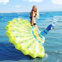 ✱ inflatable floating bed mat amusement toys lie down Swim ring swimming net red circle can