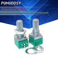 5PCS RK097G 100K single linked potentiometer B100K with a switch audio 6pin shaft 15mm amplifier sealing potentiometer