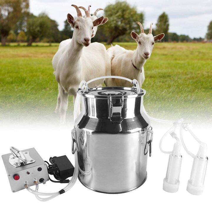 5L Electric Pulsation Milking Machine Single Bucket Piston Vacuum ...