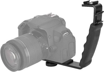 อุปกรณ์กล้อง L-Bracket Dual Hot ADAPTER MOUNT MOUNT DV LED Light (อุปกรณ์ยึดจับเอนกประสงค์ตัว L)