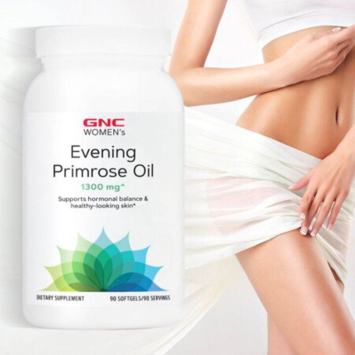 V The GNC primrose oil soft capsule 1300 mg90 grain of endocrine menopausal symptoms Lazada