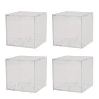 4Pcs Baseball Display Case,UV Protected Dustproof Acrylic Display Boxes,Clear Display Case for Baseball Ball