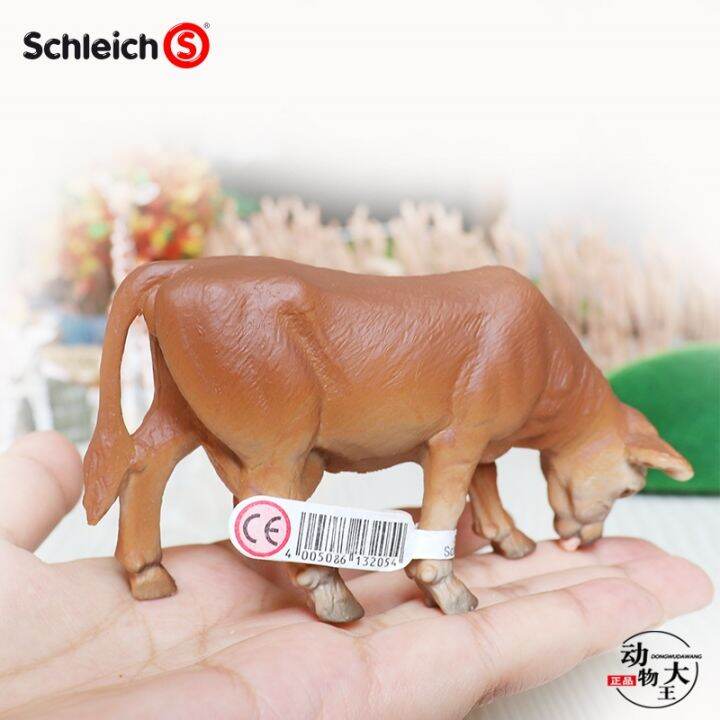 sile-schleich-brown-cow-13205-13201-13230-brown-cow-grazing-simulation-animal