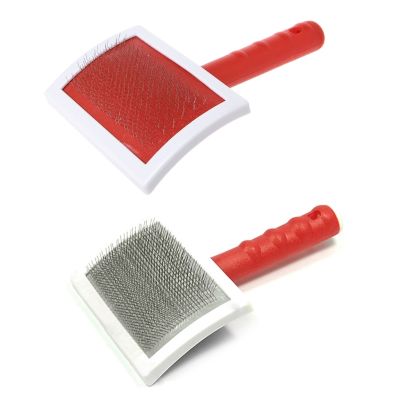 【CC】 Pets Cats Dog Hair Shedding Grooming Slicker Comb Large new D0AC