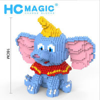 Fly Elephant Mini Blocks Cartoon Building Blocks DIY Diamond Figures Dumbo Elephant Brick Creative Toys for Children 1787pcs