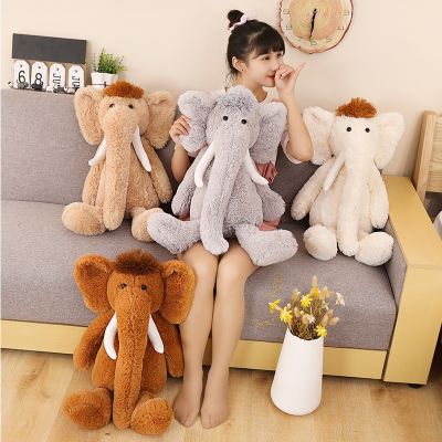 70cm Cute Elephant Soft Stuffed Animals Doll Baby Kid Boys Girls Plush Toy Cartoon Mammoth Sleeping Pillows Lovely Birthday Gift