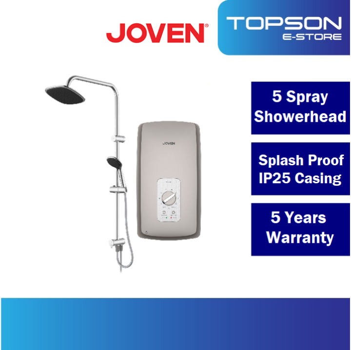 Joven SC33iP.RS Instant Water Heater with Rain Shower Dark Silver | Lazada