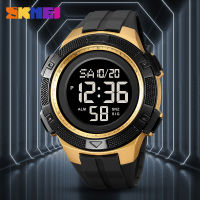 SKMEI นาฬิกาเรืองแสงอเนกประสงค์ของผู้ชาย,นาฬิกาปลุกสปอร์ตกันน้ำ Jam Tangan LED 2078