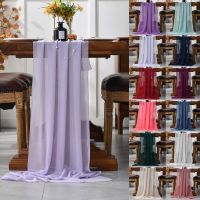 hotx【DT】 Colorful Soft Table Boho Runners for Wedding Birthday Bridal Shower Decoration