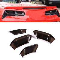 สำหรับ Chevy Corvette C7 2014-2019ไฟท้ายรถด้านหลังฝาครอบไฟตัดหมอกด้านหลังสติกเกอร์อุปกรณ์เสริม-สีดำรมควัน