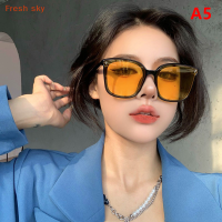 Fresh sky แว่นตากันแดดสำหรับผู้ชายและผู้หญิง, แว่นกันแดดกรอบสี่เหลี่ยมป้องกันรังสียูวีขนาดใหญ่สำหรับขับรถ