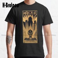 Metropolis - Fritz Lang Movie Classic T-Shirt Custom Gift Funny Art Streetwear Cartoon Tee Xs-5Xl Unisex Digital Printing Retro