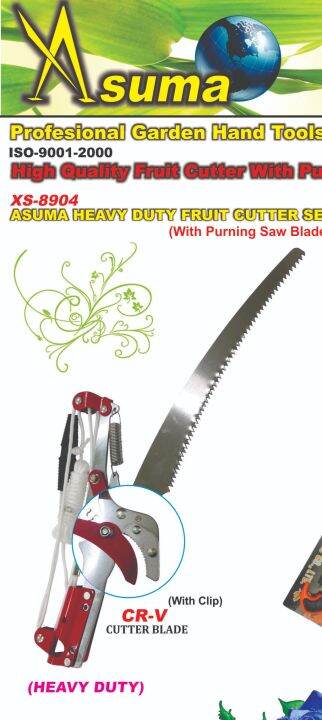Asuma Heavy Duty Fruit Cutter Purning Saw Set with Pruning Blade Potong ...