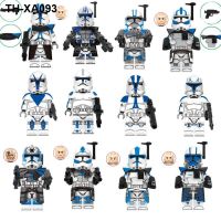 [bag] 12 Star Wars blue corps boys educational assembles insted boy toy