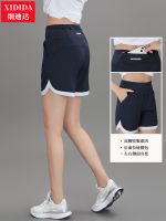 Womens sports shorts loose quick-drying running yoga training fitness shorts large size high waist thin summer thin section