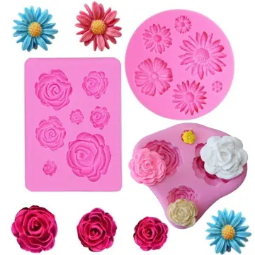 Daisy Miniature Flower Silicone Molds for Candy Chocolate Cupcake Soap  Crafting Projects Flower Polymer Clay Molds for Jewelry - AliExpress