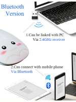 Office Computer Mouse Wireless Mouse for Girl Cute Silent Notebook Optical Mouse Rechargable Fashion Mute Mice for Laptop