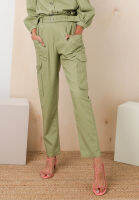 Lubna - Linen Paperbag Waist Trousers