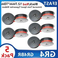 ✱✒ 1 5PK GR4 GR4BR GR4BK Label TAPE Olivetti A730 A770Studio 42 44 45 46 Valentine Typewriter Ribbon Black and RedTwin Spool