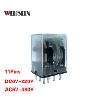 Intermediate Electromagnetic Relay HH53PL 11Pins 5A Silver Contact 12V 24V 48V 110V 220V 380V