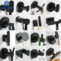 Black Painted Stainless Steel Clothes Hook Wall Mounted Towel Hook Bathroom Hardware Robe Hook