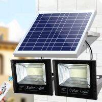 Solar Wall Lamp Outdoor Street Spotlight Waterproof Floodlight Super Bright Garden Porch Remote Control Security Emergency Light