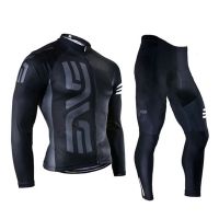 Cycling Jersey Long Sleeve for Men Bicycle Clothing Pants with Gel Padding Breathable Summer 2023