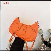 5210A หนังพียู กระเป๋า Crossbody สีทึบทึบ กระเป๋าสะพายไหล่แบบสั้น แฟชั่นสำหรับผู้หญิง ถุงใต้วงแขน ผู้หญิงผู้หญิงผู้หญิง