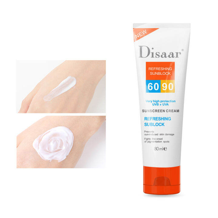 disaar-uv-sunscreen-ครีมกันแดด-spf-uvb60-uva90-สำหรับบำรุงผิวหน้า-กันน้ำ-ติดทนนานspf-uvb60-uva90-พร้อมส่ง