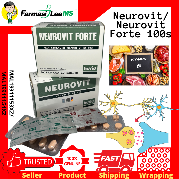 Neurovit (Exp 03/2024)/Neurovit Forte (Exp 07/2024) Vitamin B1 B6 B12 ...