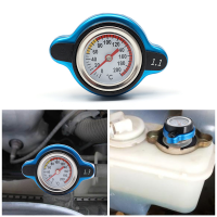 Car Pressure Water Tank Cover with Temperature Gauge Utility SafeThermostatic Radiator Cap 0.9 Bar 1.1 Bar 1.3 Bar