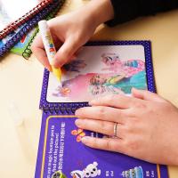 8 Style Mermaid Spider-Man Piggy Peppa Pig Elsa Childrens Art Colouring Water Magic Book Painting Books Toys Reusable Create 3+ P1G8