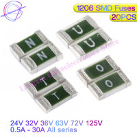 20pcs One-Time บวกตัดการเชื่อมต่อ SMD คืนฟิวส์ 1206 3216 0.5A 1A 2A 2.5A 3A 4A 5A 6A 7A 8A 10A 12A 15A 20A 30A Fast Acting-hexinge